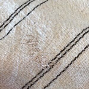 Porter & Ash Linen Blend Casual Cream Striped Shorts NWOT